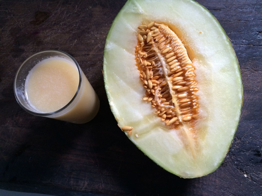 Receta vegana de horchata semillas melón