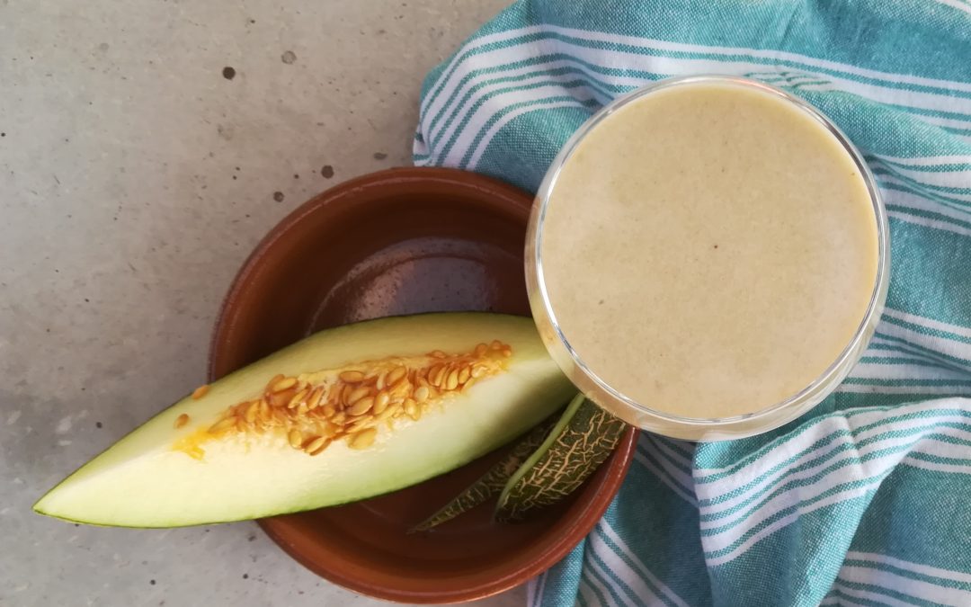 Batido de horchata de chufas con melón