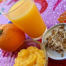 Probiotic orange juice