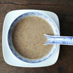 receta vegana de sopa de champiñones y leche de avena