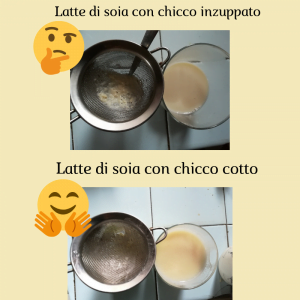 Ricette vegan di Latte di soia con chicco cotto