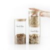 Pack 3 Vorratsgläser (Glas und Bambus) — imagen 3