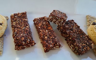 Barres énergétiques fait maison aux pulpes d’amandes et de noix de coco