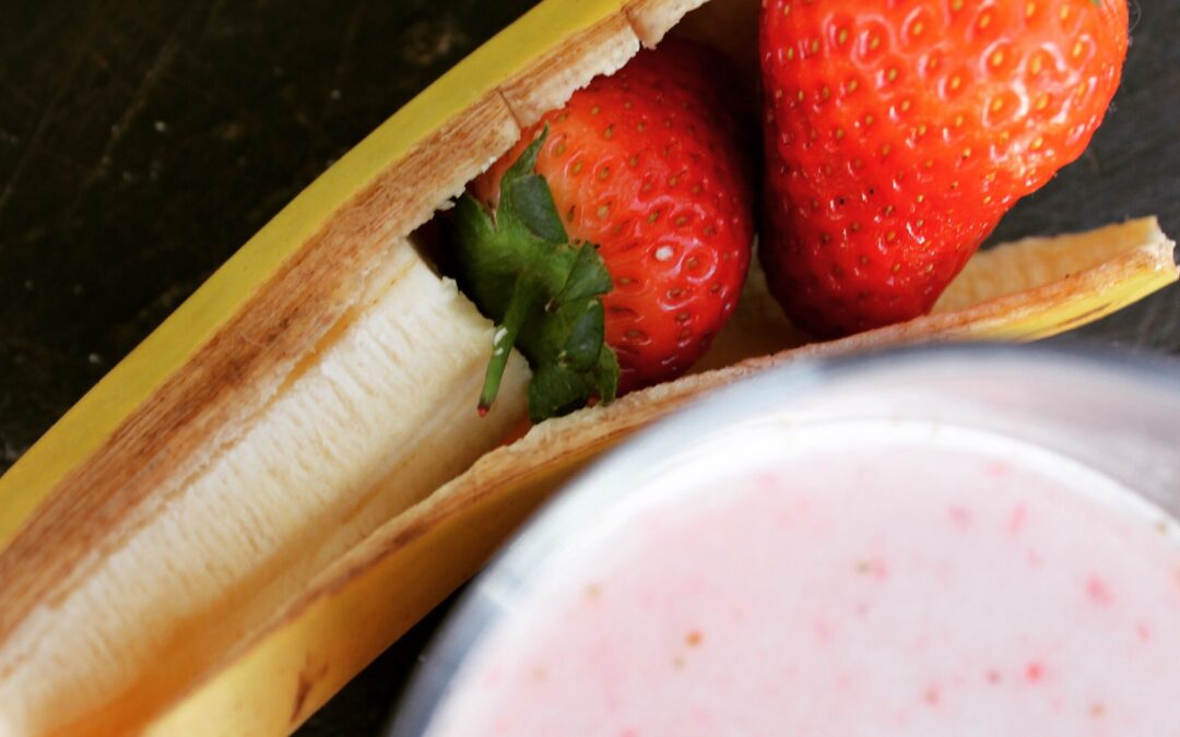 Rice milk custard with fruit