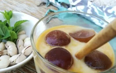 Caffè freddo con latte d’avena e pistacchi