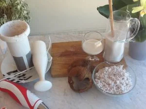 Lactose free homemade coconut milk