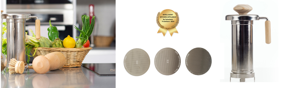 Emulsionizer EMZ filter with award icon as intelligent kitchen solution