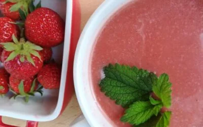 Gazpacho de fresas