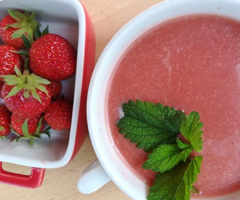 Gazpacho de fresas