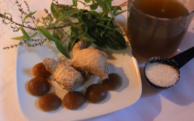 Caramelos con jugo de jengibre