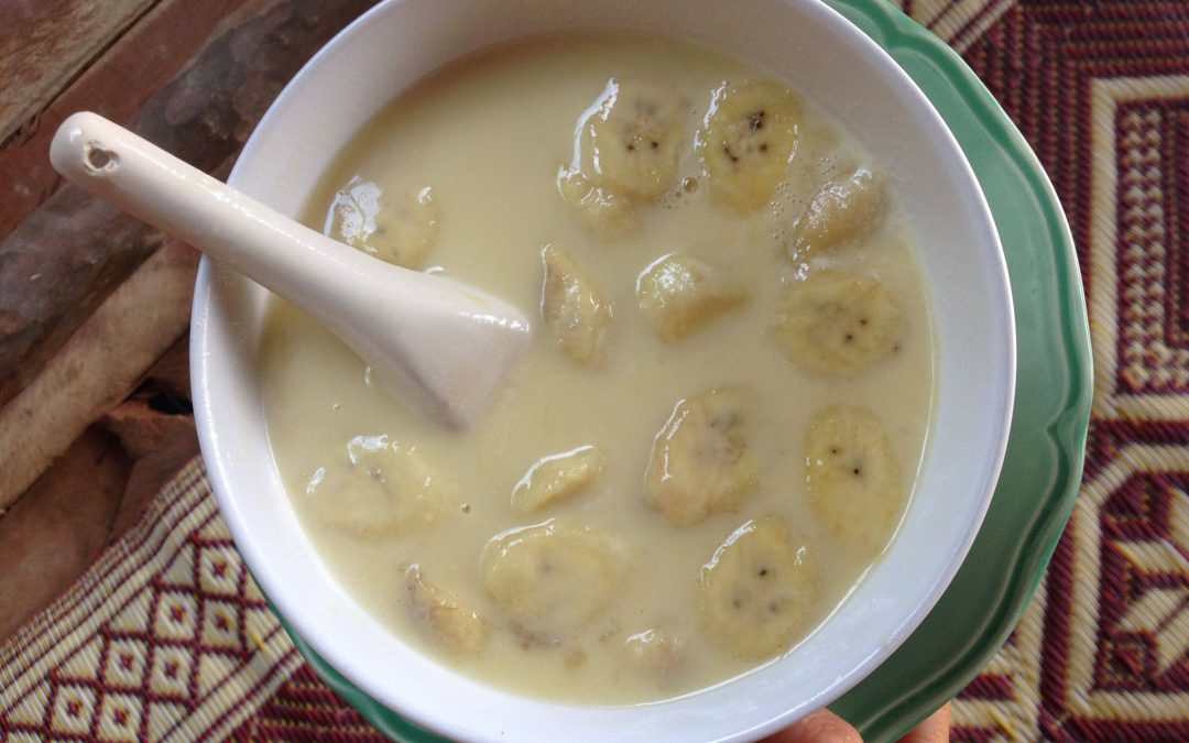Lait de coco à la banane – recette thaïlandaise