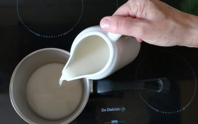 how to heat homemade plant milk up
