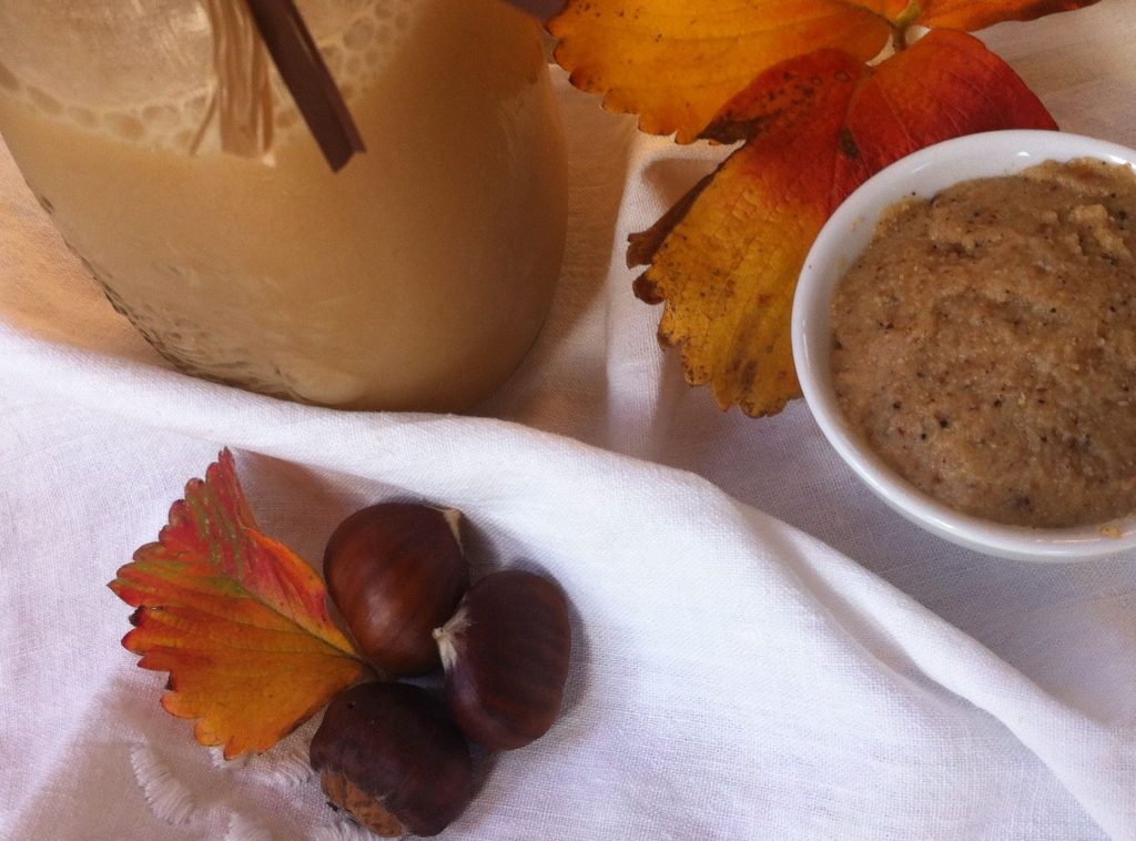 pulpa de leche de castañas casera sin gluten elaborada con Chufamix Vegan Milker