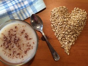 como hacer pudding con leche de avena casera