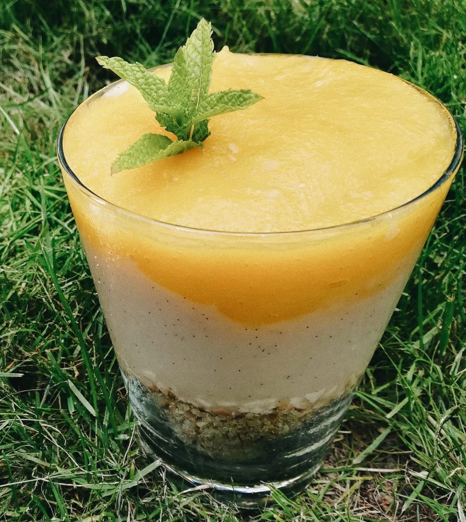 Natillas con LECHE DE AVENA, MANGO Y CACAHUETE - Vegan Milker