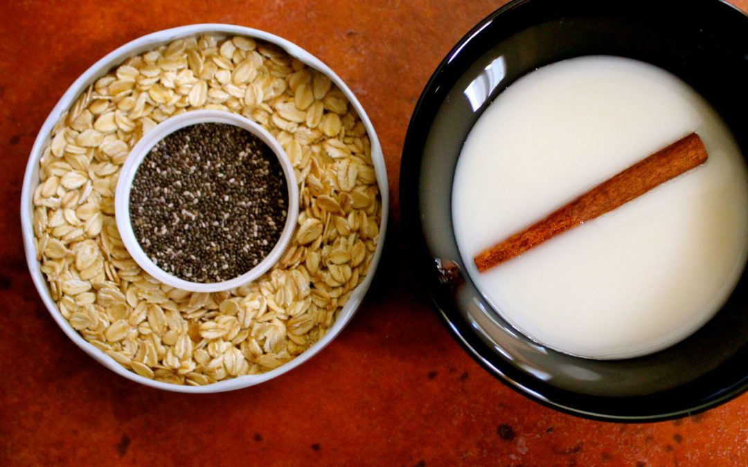 Lait d’avoine avec chia