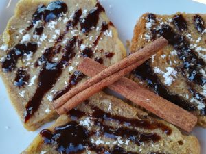 Lactose-free Coconut milk vegan torrijas