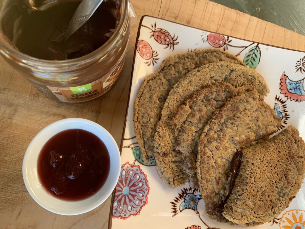 tortitas veganas con pulpa de chai latte