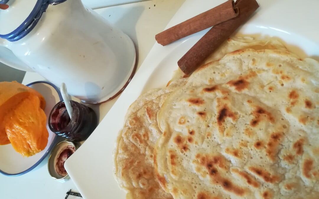 Tortitas veganas con leche de avena