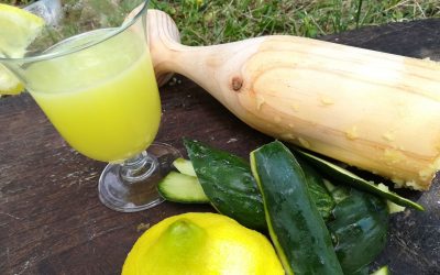 Zumo de pepino y limón